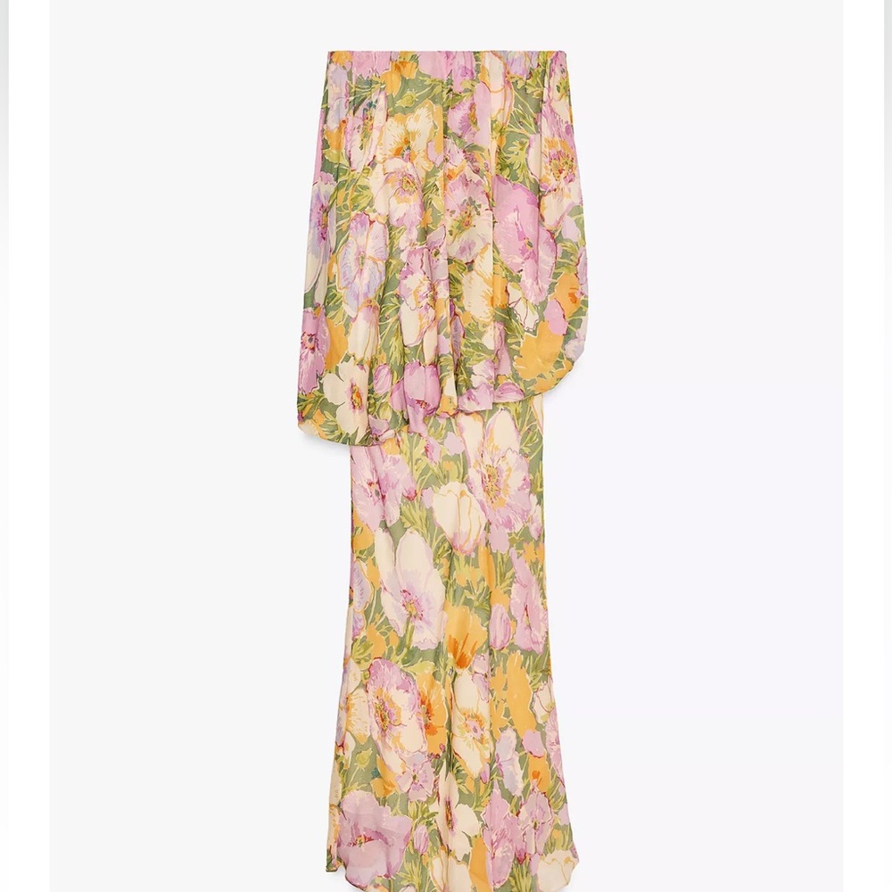 Zara Floral Print Dress ZW Collection Limited Edition - Picture 10 of 11
